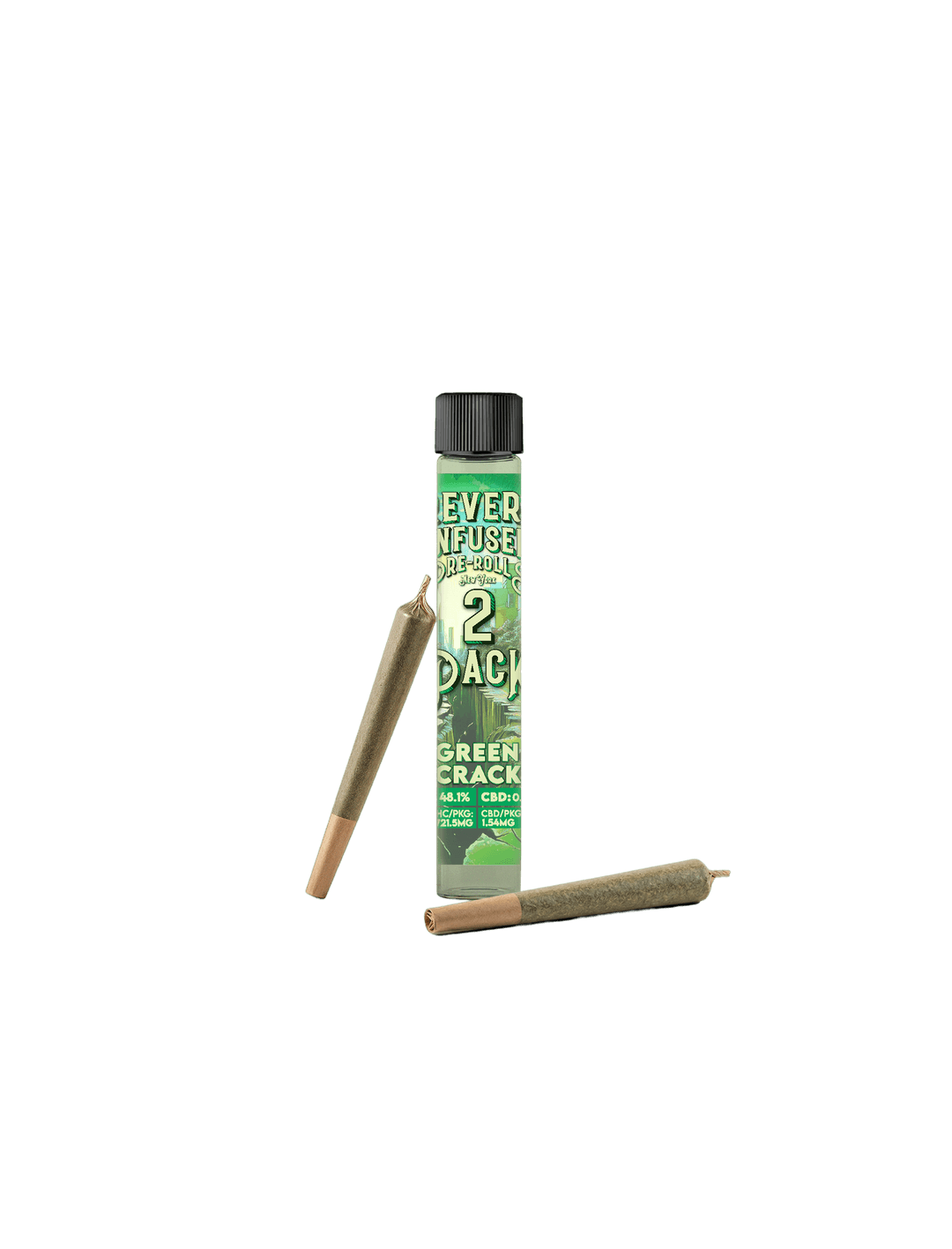 Revert Infused.7g Pre-Rolls 2pk - Green Crack (Sativa) Revert