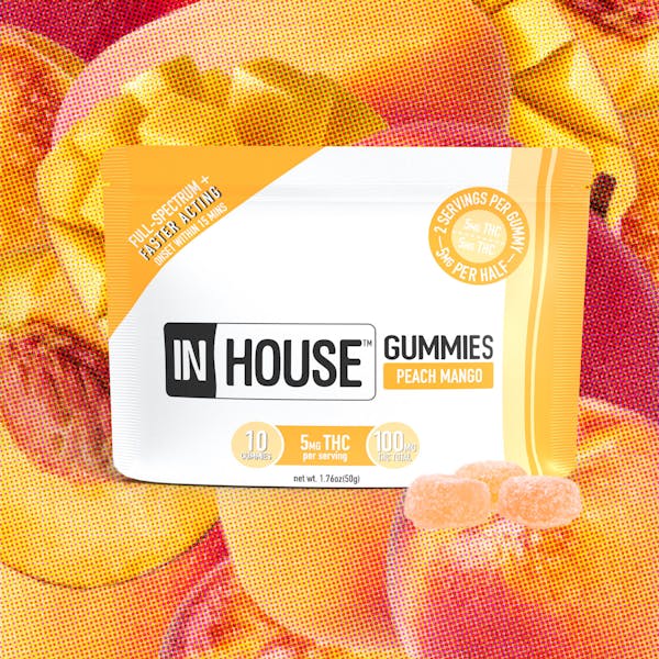 Peach Mango Gummies - 5mg/100mg Total