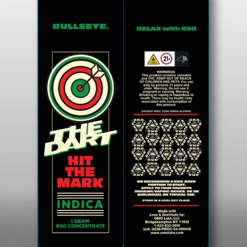 OMO | Full Extract Cannabis Oil RSO | 1G Dart-active