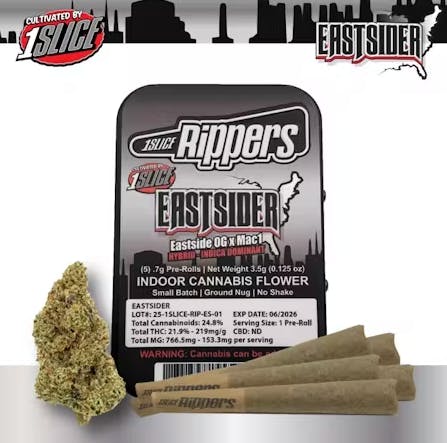 Product Preroll | Eastsider (I/H) 5pk | 1Slice