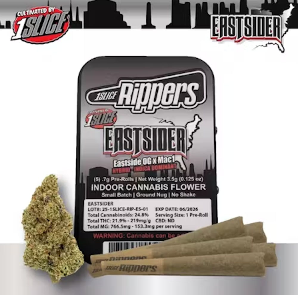 Product Preroll | Eastsider (I/H) 5pk | 1Slice