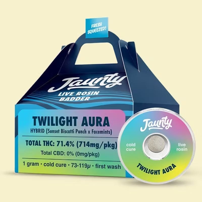 Jaunty | Twilight Aura | Live Rosin Cold Cure | 1g