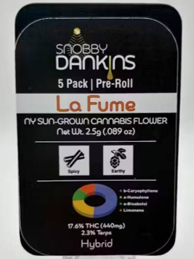 Product: Snobby Dankins | La Fume | Pre-Rolls (5 pack)