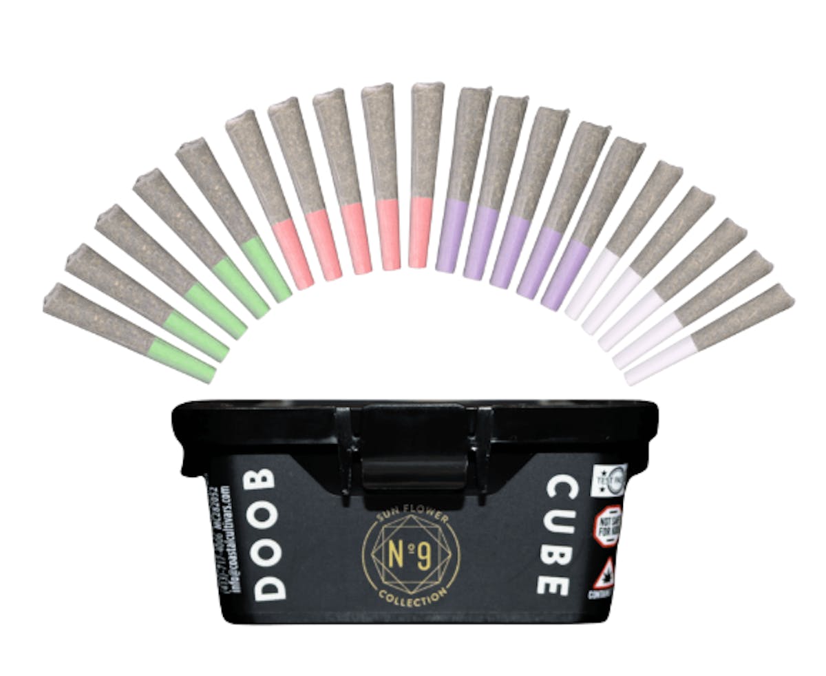 Photo of No.9 Doob Cube MINI 0.35g 20pk Prerolls (4 strains)