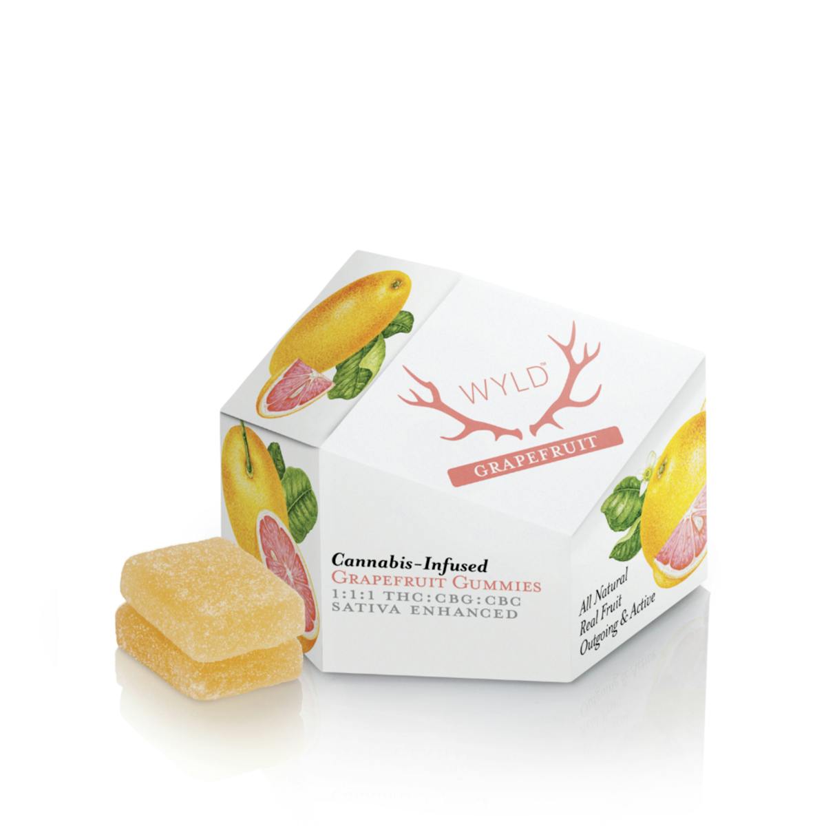 Photo of Grapefruit THC:CBG:CBC Gummy – 100mg