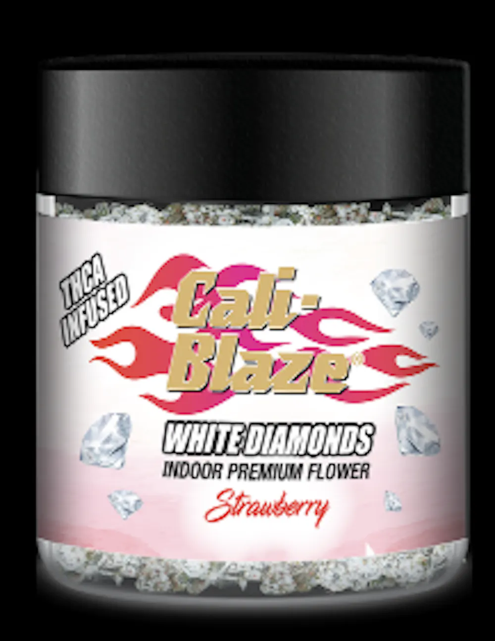Product Cali-Blaze | Strawberry | White Diamond Infused Flower