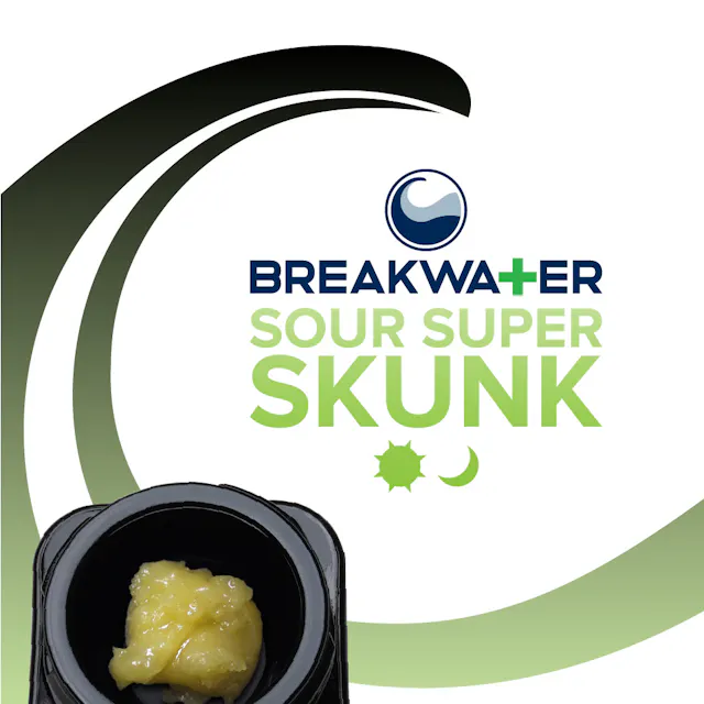 Breakwater Live Hash Rosin Sour Super Skunk .5g (hybrid, live rosin)