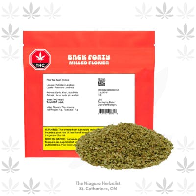 Back Forty Pine Tar Kush (milled)