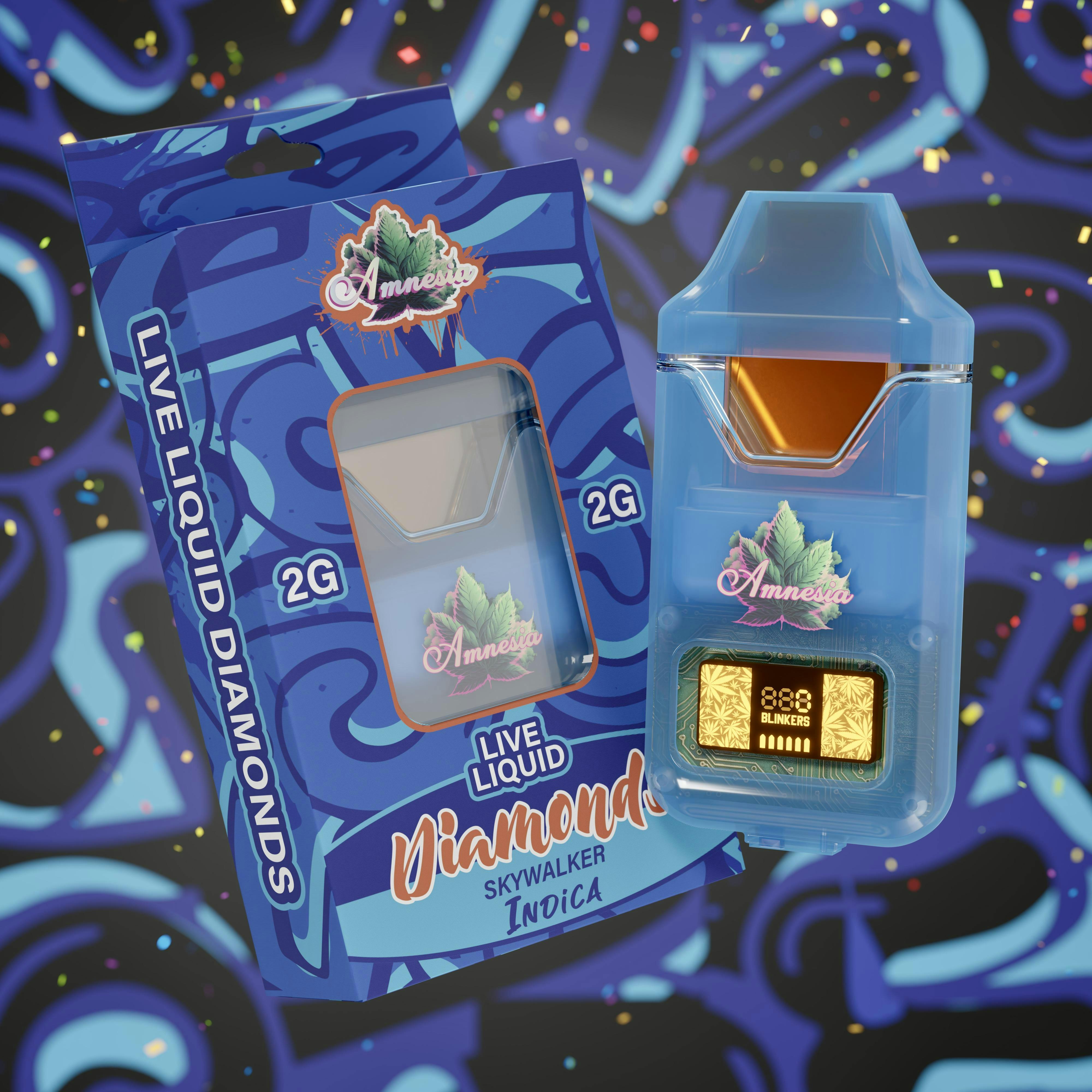 Amnesia - 2g Liquid Diamond Disposable - Skywalker