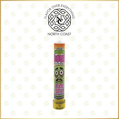 North Coast x Premier x Adams - 1.5g Hash Joint Pixie Stix Tier 2 - Sunshine & Sour - PRE_ROLLS by North Coast at King of Budz