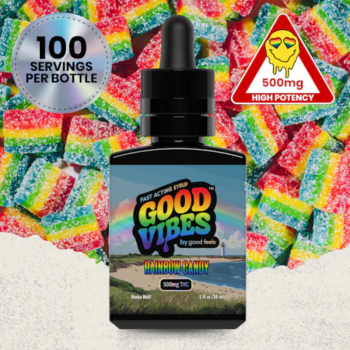 Pride Vibes Rainbow Candy Fast-Acting Syrup | 500mg-3