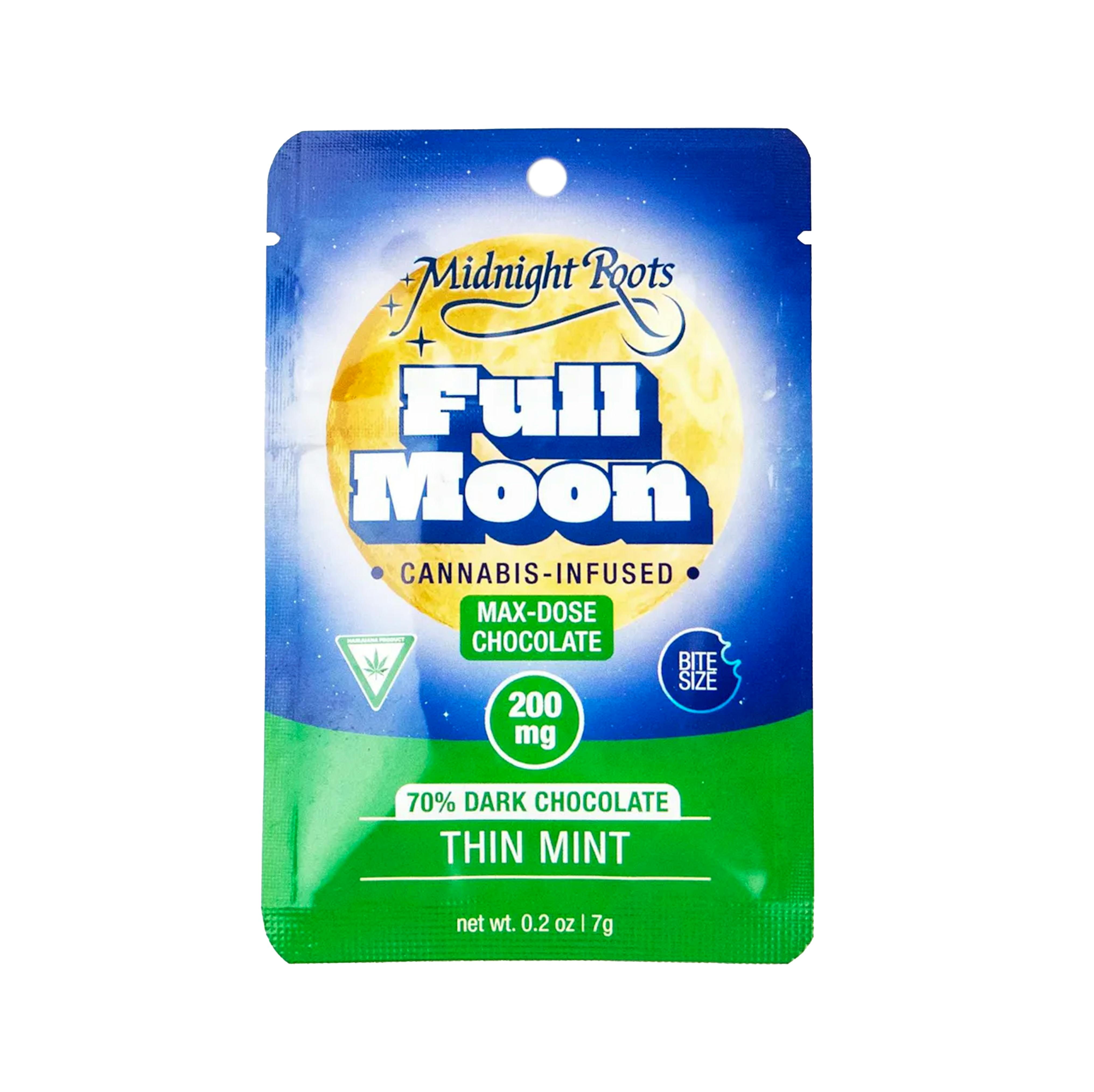 Midnight Roots - 200mg Chocolate Bite - Thin Mint Dark Chocolate