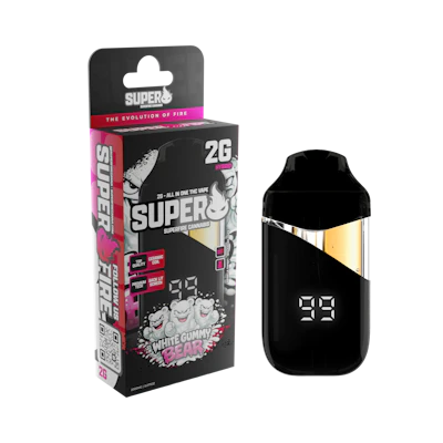 Superfire - 2g Disposable - White Gummy Bear (H)
