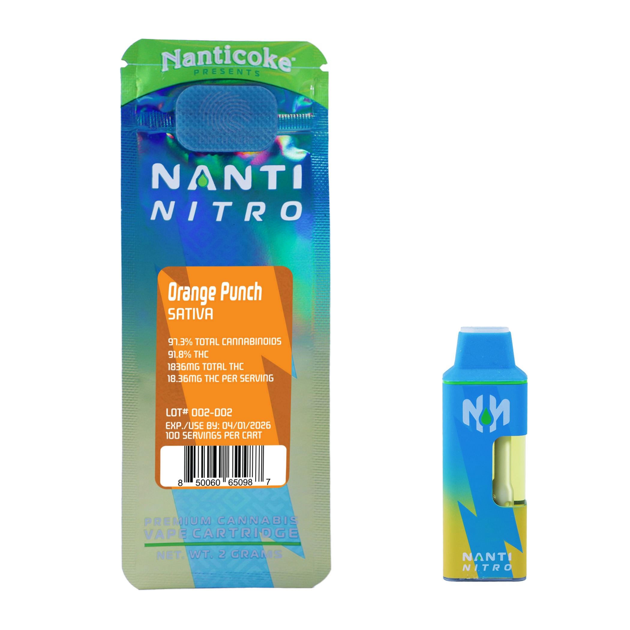 Nanticoke NANTI NITRO Orange Punch Disposable Vape 2g