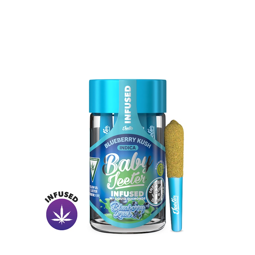Blueberry Kush Baby Jeeter Infused Pre-Roll 5-pack | 2.5g