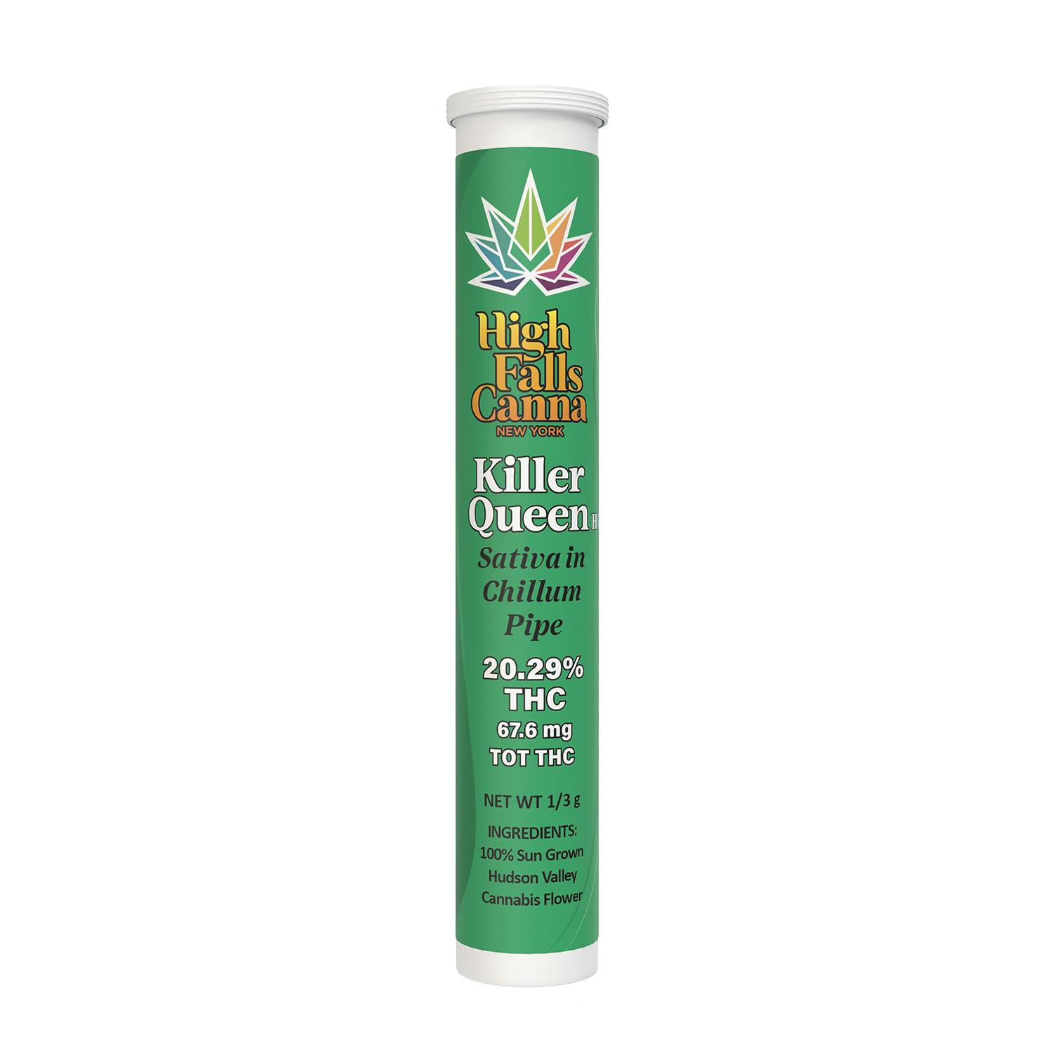Pre-Roll | High Falls | Killer Queen HV | Chillum Pipe | 0.33g
