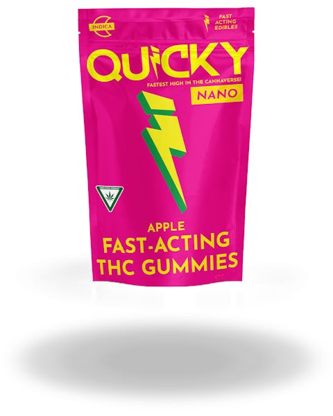 Product: Quicky | Green Apple Indica Gummies | 100mg