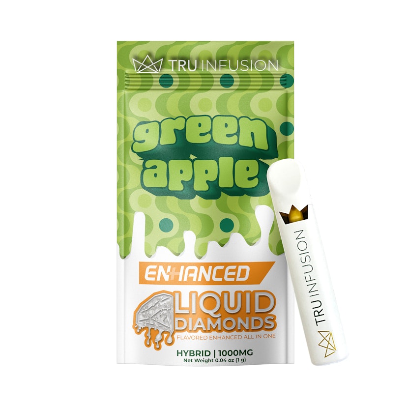 TRU Infusion Enhanced Liquid Diamond Disposable : Green Apple