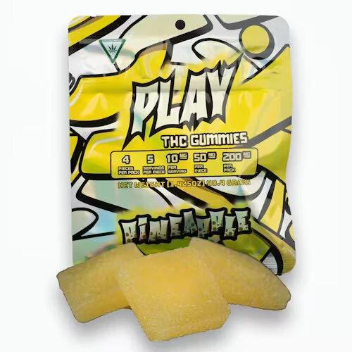 PLAY - 200mg Gummies - Pineapple