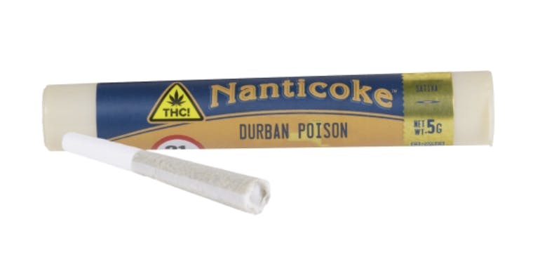 Nanticoke- Pre roll Joint- Durban Poison (.5g)