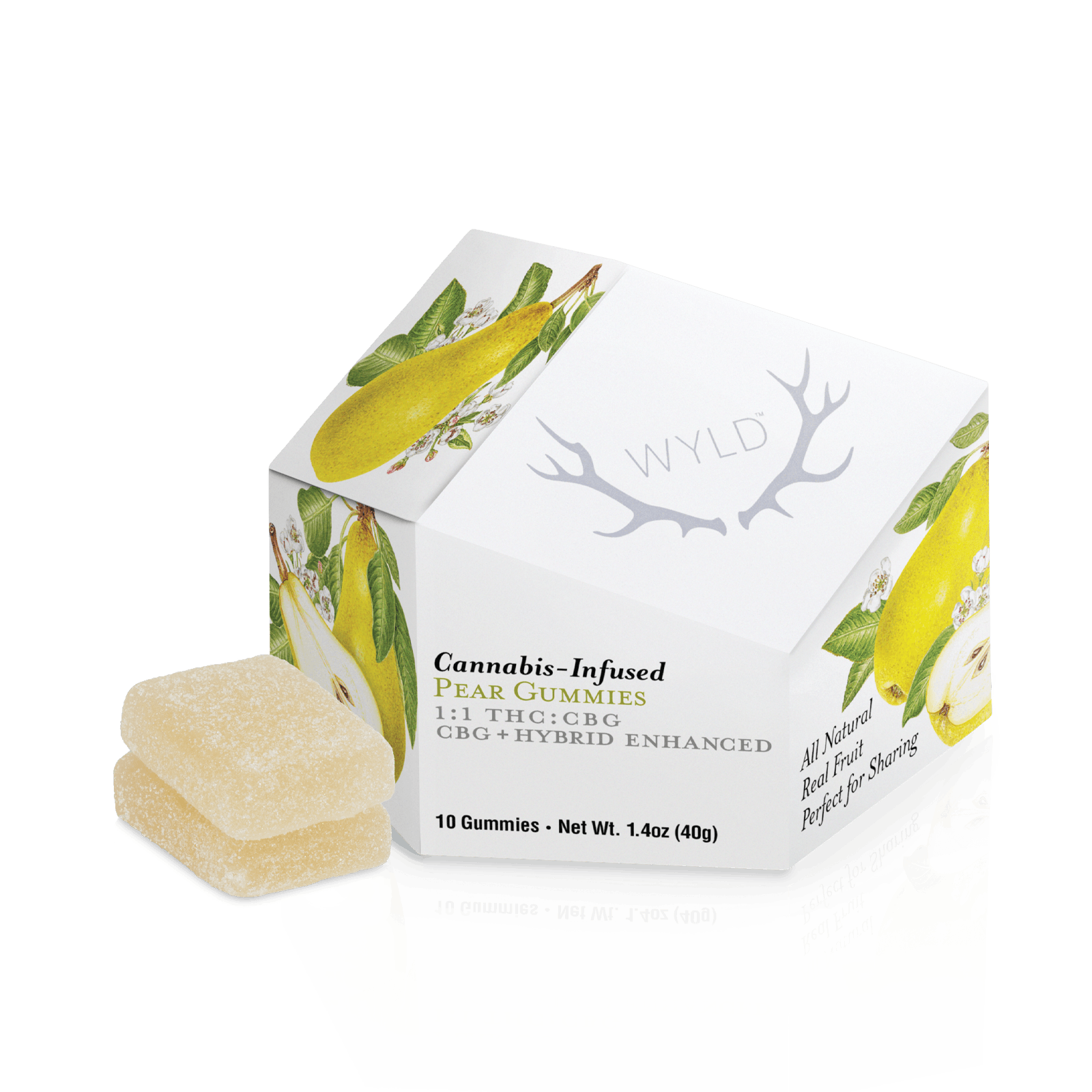 Pear 1:1 CBG + Hybrid Enhanced Gummies-0