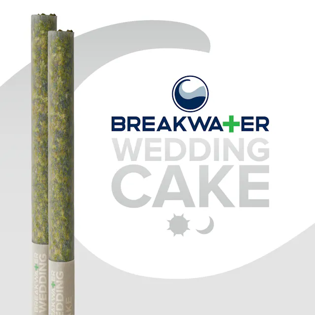 Breakwater Pre-Roll Pack Wedding Cake 2pk/1g (hybrid, packs)