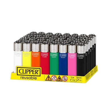 Clipper lighters - classic large - regular assorted