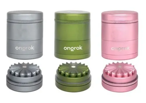5-Piece Flower Petal Toothless Grinder 2.2in | Green-active