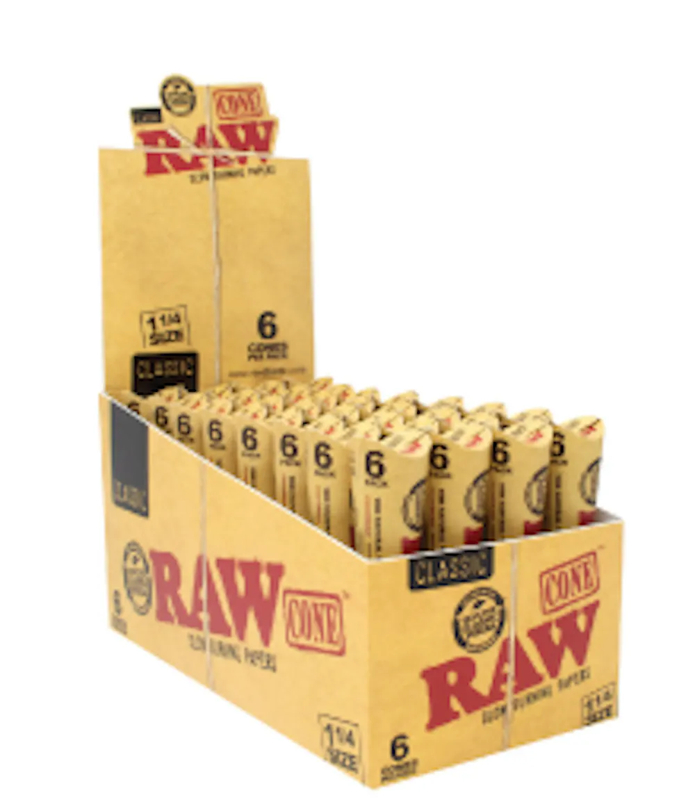 Product Raw - Classic Cones 1-1/4 - 6pk
