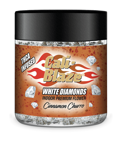 Product: Cali-Blaze | White Diamond Frosted Flower - 3.5g - Cinnamon Churro