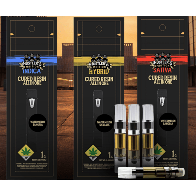 Hustler's Ambition: Royal Blue Raspberry - Cured Resin Cartridge