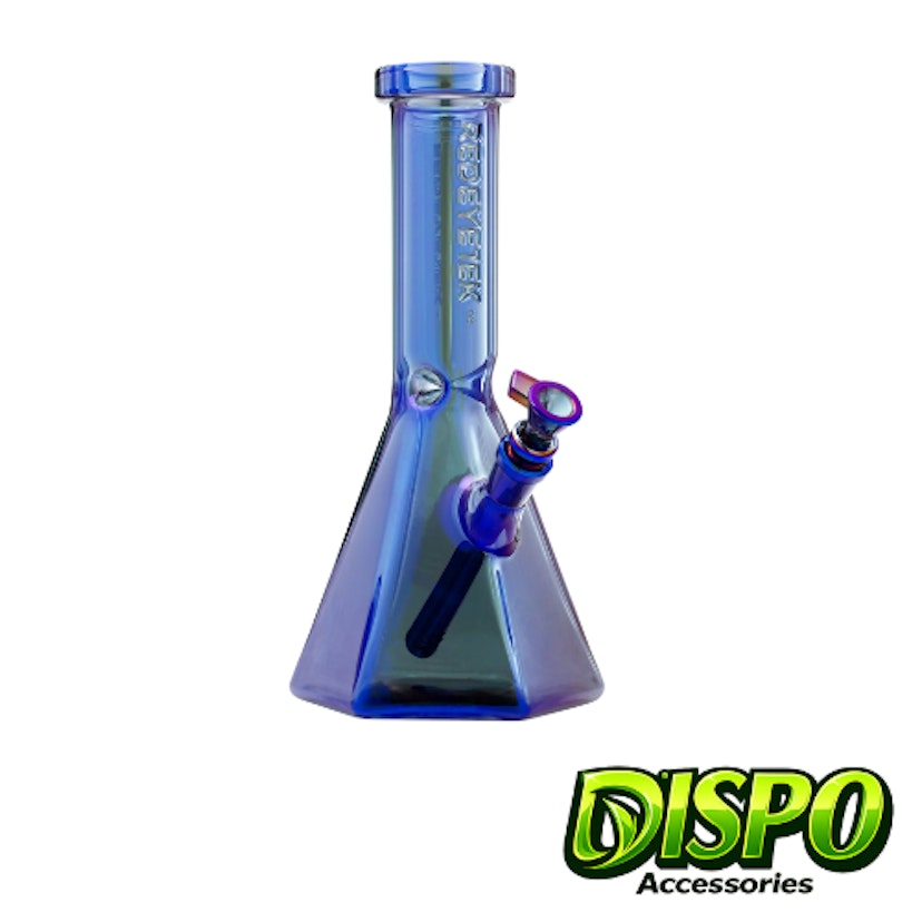 10" TBCO Glass Water Pipe Hexagon