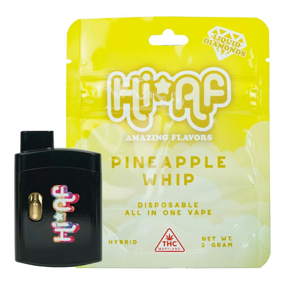 how much is elf bar vape Shop HiAF Pineapple Whip Liquid Diamonds Disposable Vape Pen 2g
