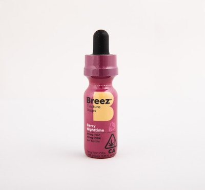 Product CoC Breez Tincture Drops - Berry Nighttime (100mgTHC:100mgCBN)