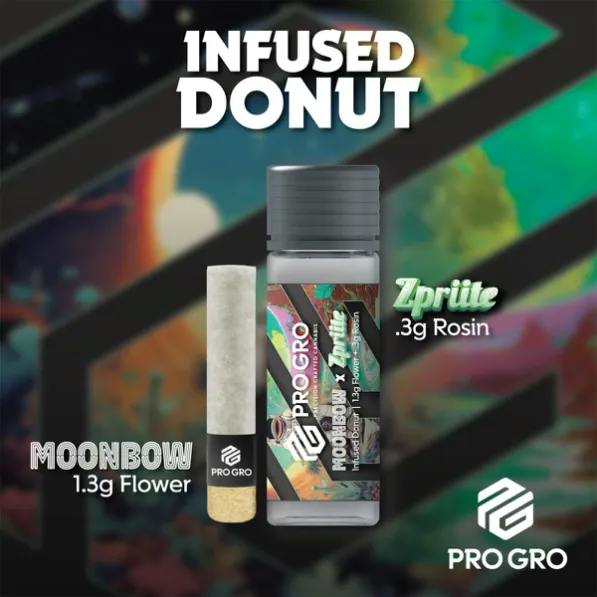 Pro Gro - 1.6g Rosin Infused Donut - Moonbow #112 x Zprite