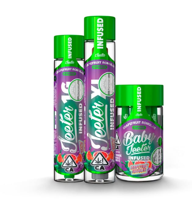 BABY JEETER | GRAPEFRUIT ROMULAN | INFUSED PRE-ROLLS | 5 x 0.5G HYBRID