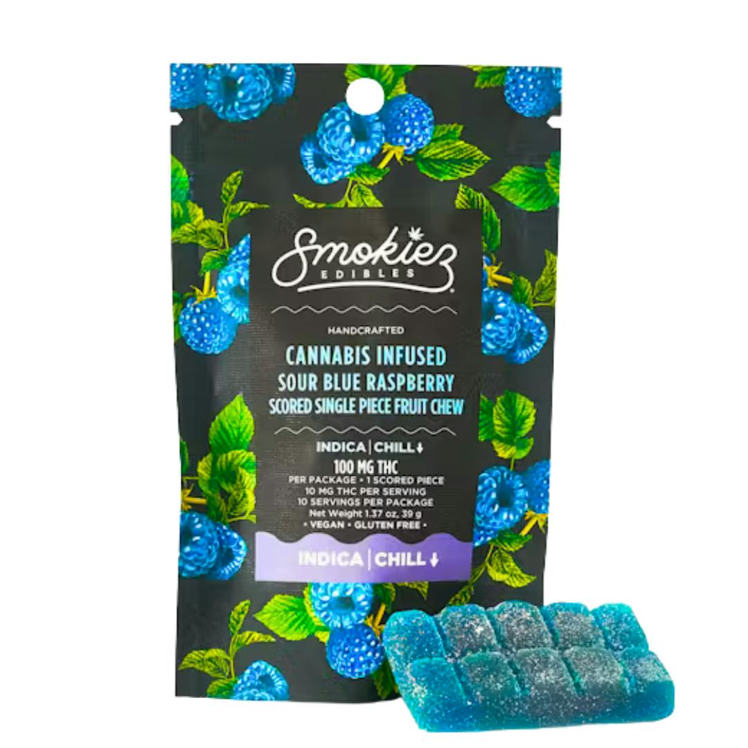SOUR BLUE RASPBERRY (SINGLE PIECE SCORED GUMMY)