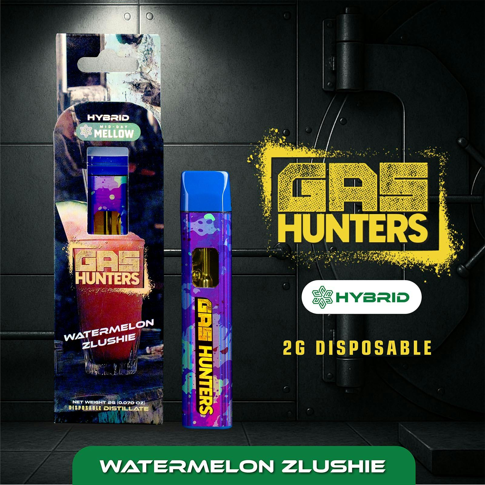 Gas Hunters - 2g Disposable - Watermelon Zlushie