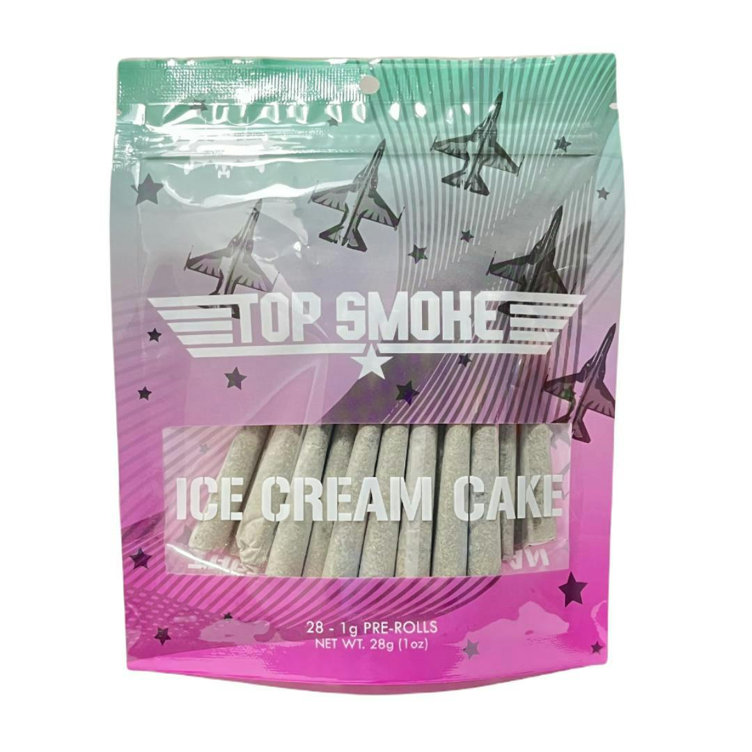 Ice Cream Cake - Preroll Pack Indica by Top Smoke – Pre-Rolls at Gatsby Cannabis