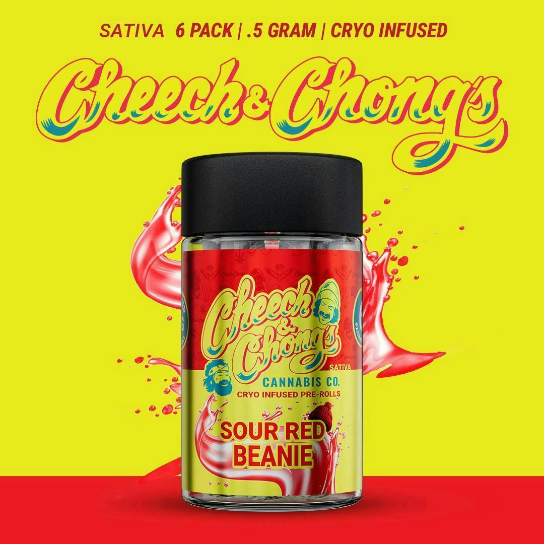 Cheech & Chong | Infused Pre-Roll 6-Pack - 3g - Sour Red Beanie