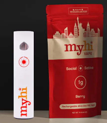 MyHi – AIO Vape – Live Rosin Blend – Social Sativa – Berry – 1g-active