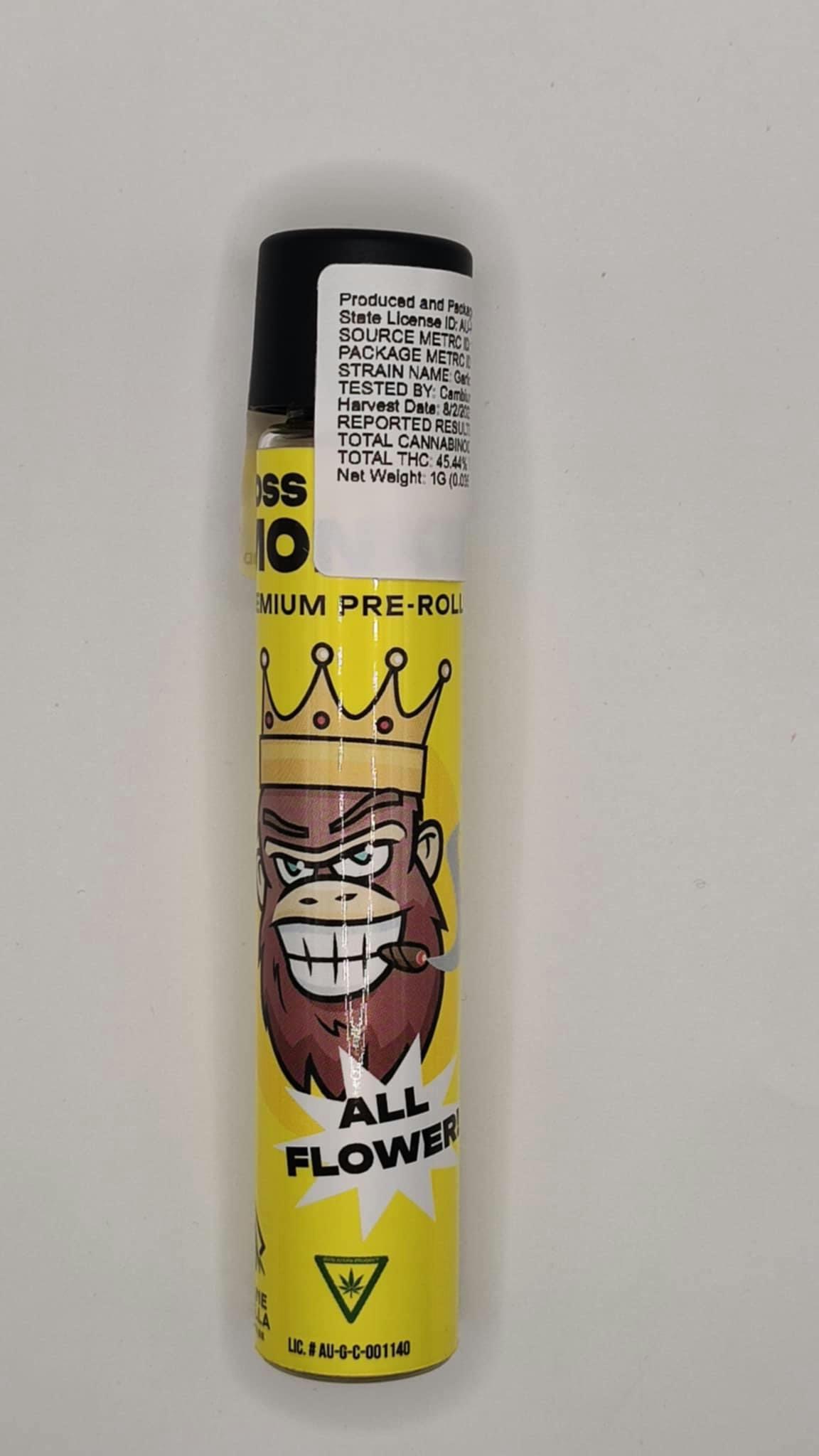 Product: Insane Gorilla | Infused Pre-Roll - 1g - Garlic Cocktail