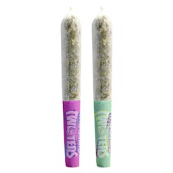 Infused Pre-Roll | RIZZLERS - Twisters - Passion Plunge & Lime Frizz - Hybrid - 2x0.5g