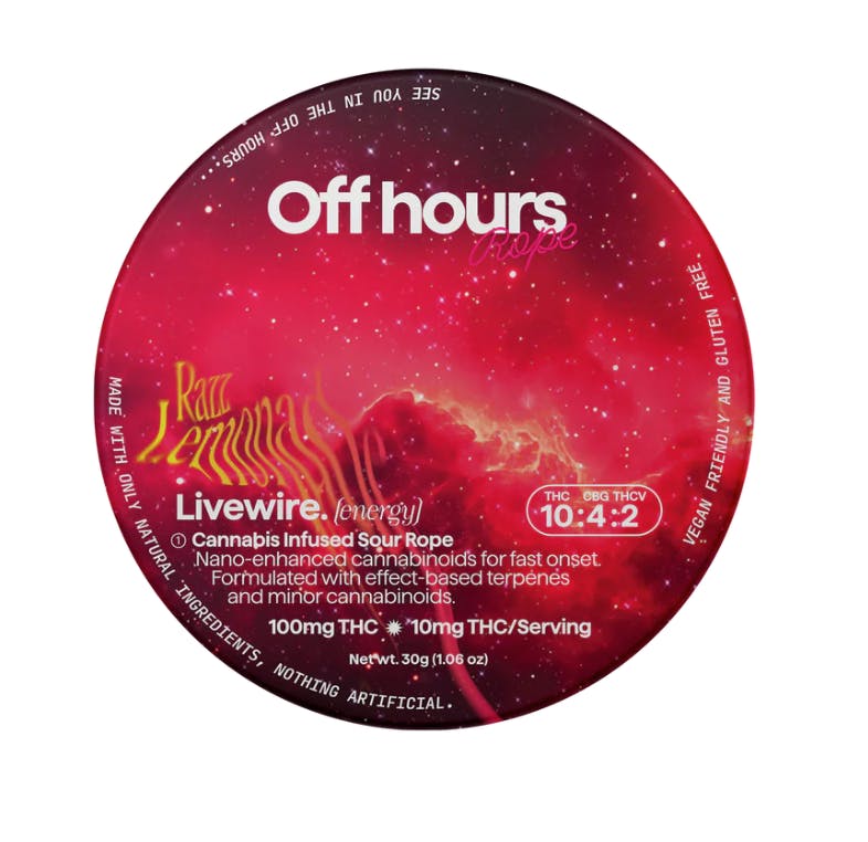 Off Hours | Livewire (Energy) | 100mg Fast Acting Rope image 0