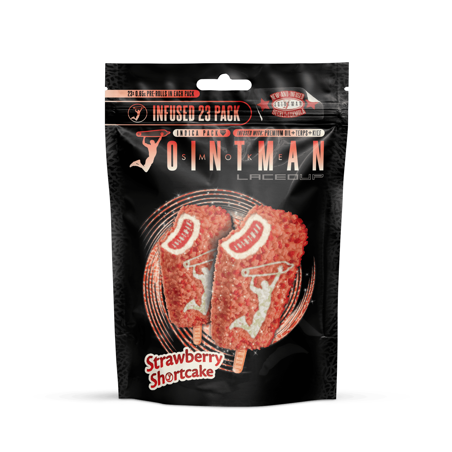 Product: Jointman | Infused Pre-Roll 23-Pack - 15g - Strawberry Shortcake