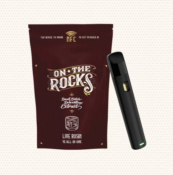 On The Rocks Vape Disposable Live Rosin - Gelato 41