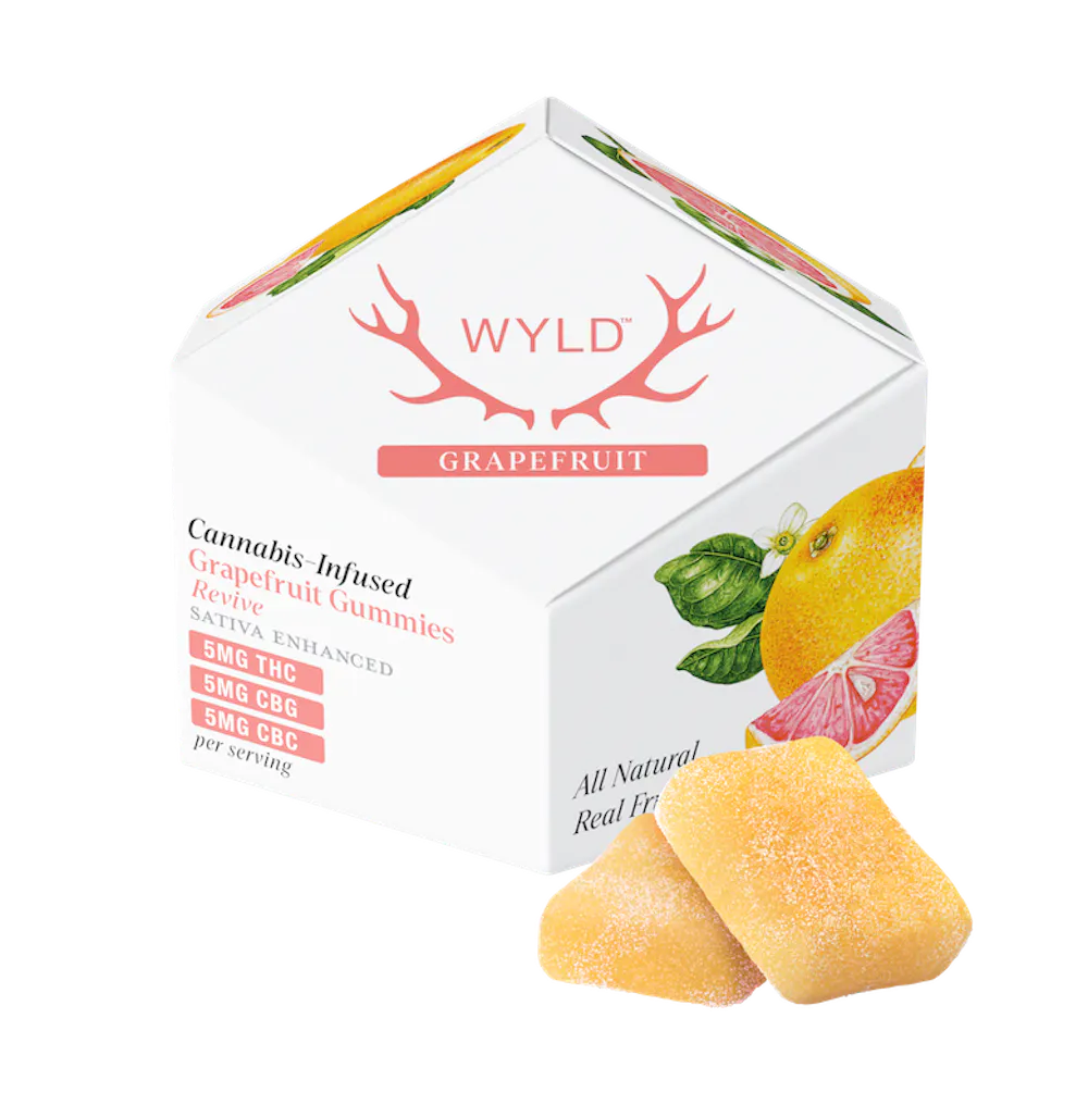 Product WYLD - Grapefruit 1:1:1 THC:CBG:CBC Gummies (100mg 10pk)