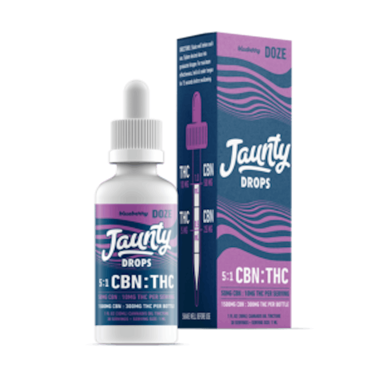 Photo of Jaunty | Blueberry Doze | 1:5 CBN Tincture 300mg