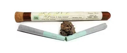 Ruby Farms | Blueberry DJ Cut | Hash Infused Pre Roll | 2pk | 1g