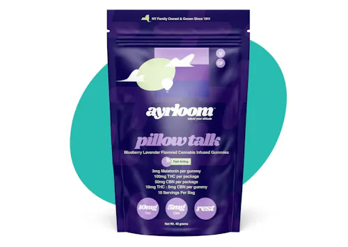 Ayrloom | Blueberry Lavender ‘Pillow Talk’ | 2:1 | 10MG THC : 5MG CBN 10 Pack-1